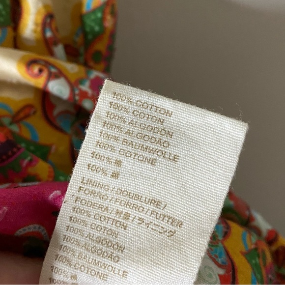 Anthropologie Let Me Be Abstract Ruffled Tank Size 8 - Picture 8 of 8